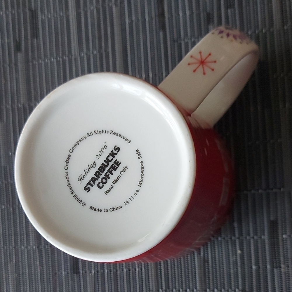 Starbucks Holiday Mug with Red and Gold Accents - Picture 5 of 7